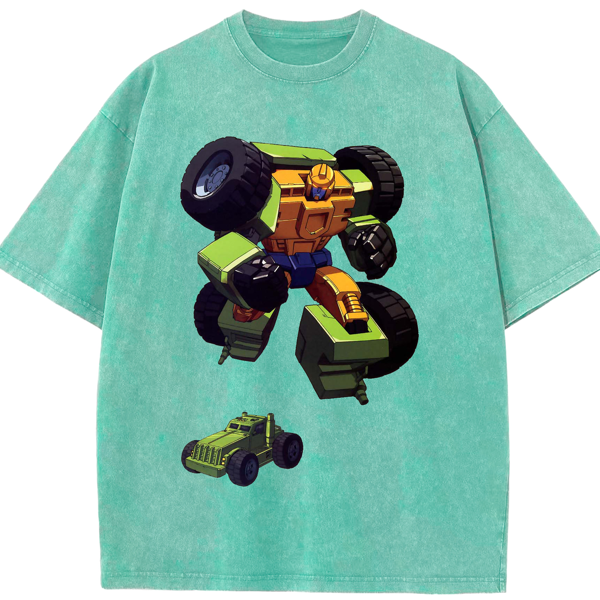 （画像用）  綿100% ヴィンテージ風 半袖Tシャツ（フロントプリント）